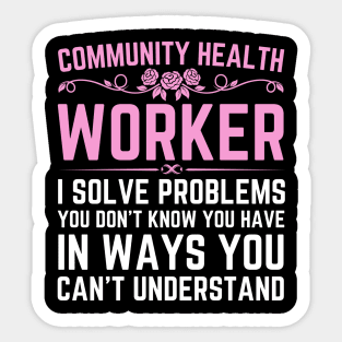 Community Health Worker Public Healthcare Assistant Sticker